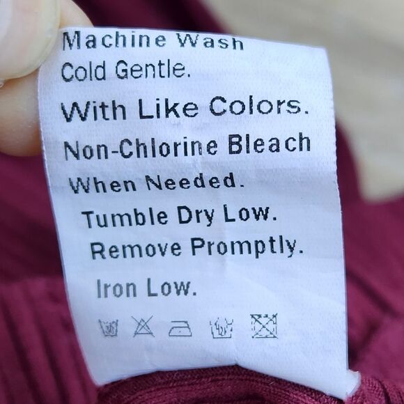 💇♀️Burgundy Oversized Ribbed Jogger Pants XLarge - Picture 8 of 8